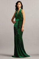 Thumbnail for your product : Tadashi Shoji Embellished Halter Gown