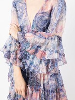Thumbnail for your product : MISA Printed Ruffle-Trim Dress