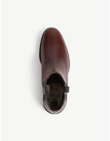 Thumbnail for your product : Brunello Cucinelli Bead-embellished leather and cashmere Chelsea boots