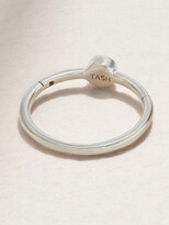 Thumbnail for your product : Maria Tash 9.5mm 18-karat White Gold Diamond Hoop Earring - One size