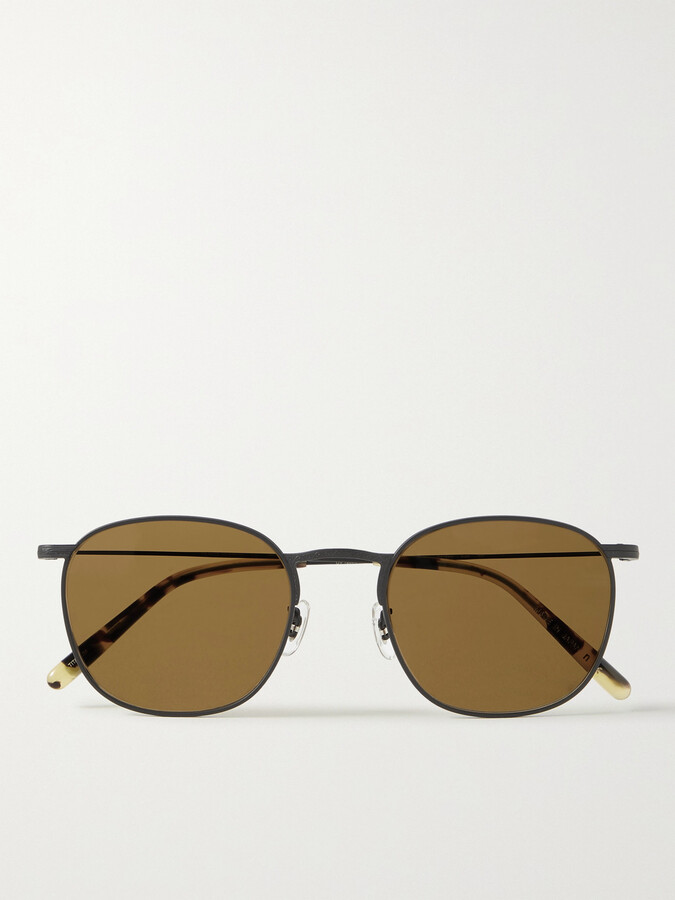 Rigards round-frame Titanium Sunglasses - Farfetch