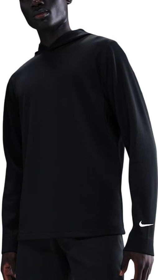 Nike Mens Therma-FIT Velocity Hoodie Black/White XL