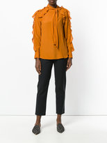 Thumbnail for your product : See by Chloe ruffle and tie neck blouse