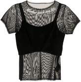 Thumbnail for your product : Tu Es Mon Trésor sequin detail mesh T-shirt