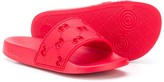 Thumbnail for your product : Gucci Children cut-out GG sliders