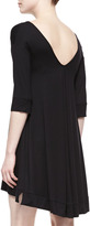 Thumbnail for your product : Three Dots 3/4-Sleeve Fishtail Jersey Dress