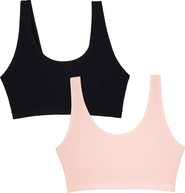 Smart & Sexy Women’s Naked Scoop Neck Bralette, 2-Pack, Style-SA1438