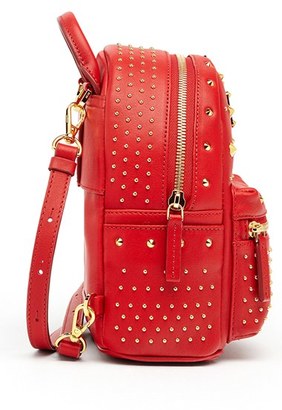 MCM 'X Mini Stark - Bebe Boo' Studded Leather Backpack - Red