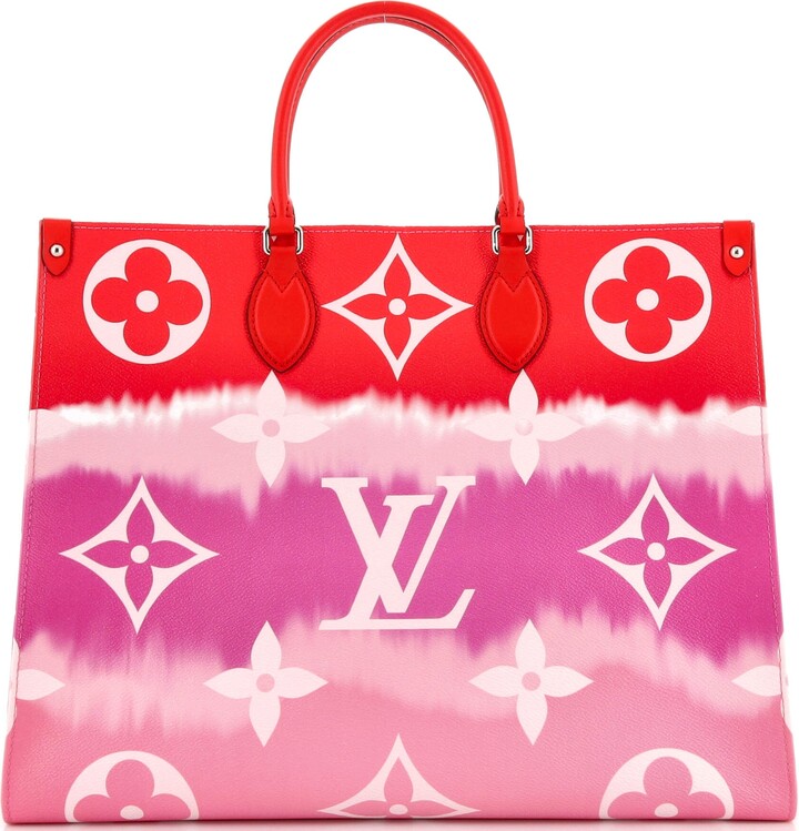 Louis Vuitton On The Go GM, Large Monogram, Red Interior, Dust Bag