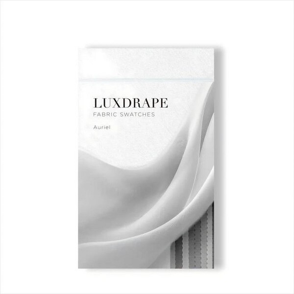 LuxDrapeAurielSemiSheerCurtainFabricSampleBooklet,FabricColorSwatches,9Colors,1KitforLivingroom