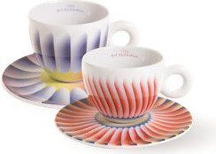 Judy Chicago illy Art Collection - Set of 2 Cappuccino Cups and Saucers
