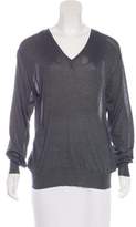 Thumbnail for your product : Celine Silk Metallic-Accented Sweater