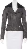 Thumbnail for your product : MICHAEL Michael Kors Shearling Biker Jacket w/ Tags