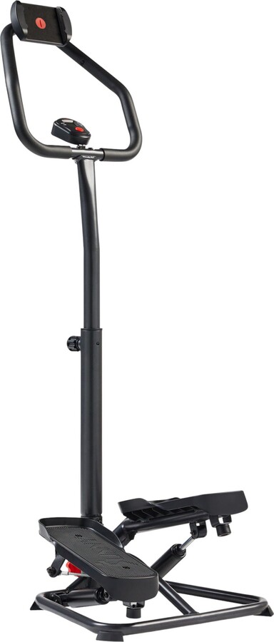 Sunny Health & Fitness Stair Stepper with Handlebar, Black