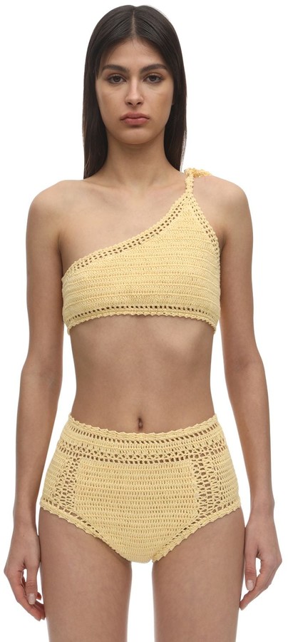 crochet one shoulder top