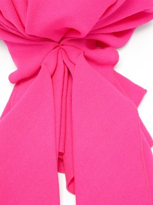Marta Ferri - Wool-crepe Headscarf - Pink