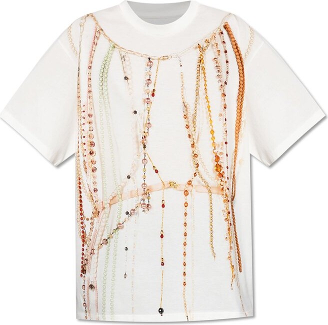 MM6 MAISON MARGIELA Graphic Printed Jersey T-Shirt