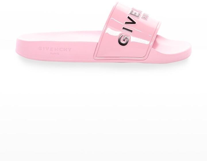 Givenchy Logo Rubber Slides | Shop the world's largest collection 
