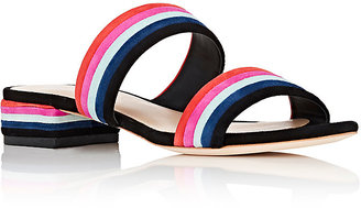 Loeffler Randall Women's Rubie Striped Suede Slide Sandals