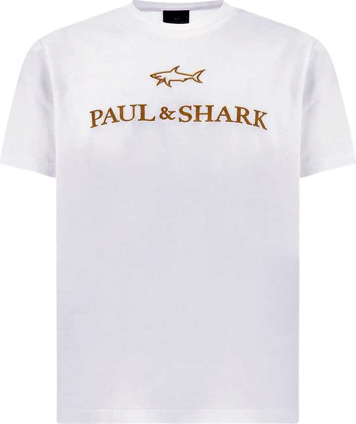 Paul & Shark logo-embroidered cotton T-shirt