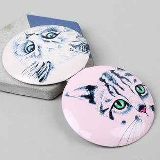 Lisa Angel 'Meow' Compact Mirror