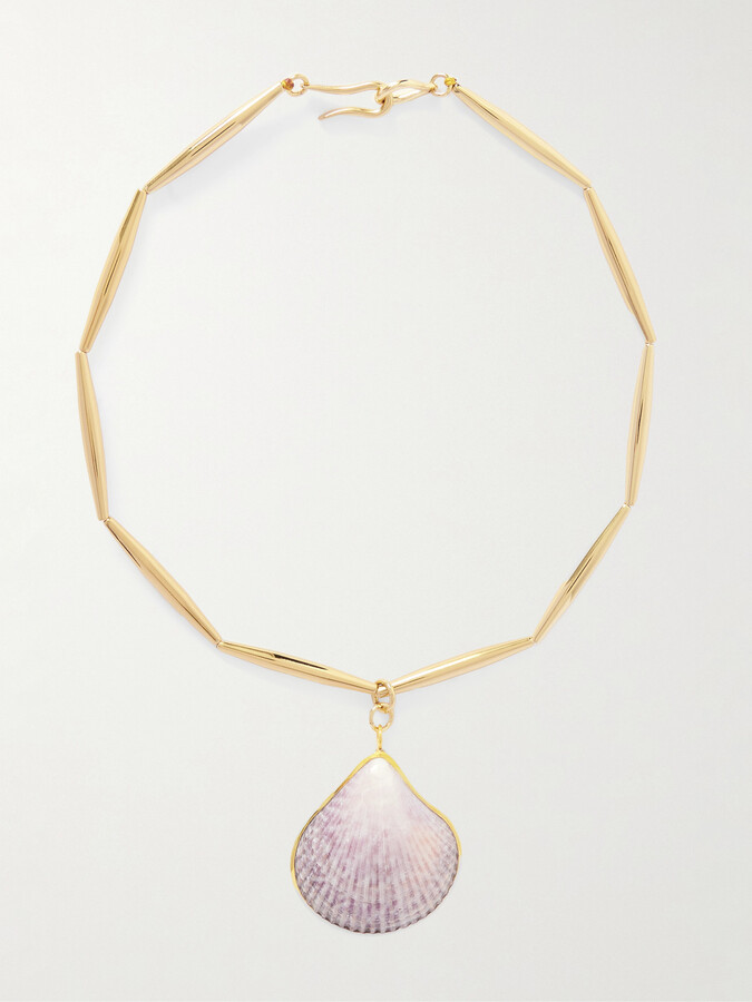 Tohum Lumia Theia Gold-plated And Shell Necklace - One size