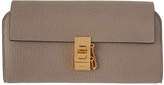 Thumbnail for your product : Chloé Grey Long Drew Flap Wallet