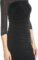 Thumbnail for your product : Chiara Boni Loris Illusion Velvet Cocktail Dress