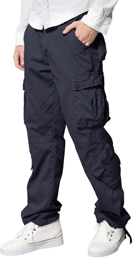 Matchstick Men's Cargo Trousers Work Combat Camo Military Outdoor Pants ...