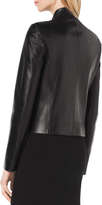 Thumbnail for your product : Michael Kors Stand-Collar Leather Jacket