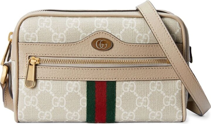 Gucci Small Ophidia GG Beige Shoulder Bag New