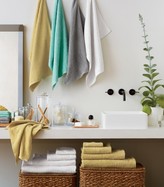 Thumbnail for your product : Crate & Barrel Ribbed White Bath Sheet