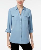 Thumbnail for your product : Charter Club Roll-Tab Shirt, Created for Macy's