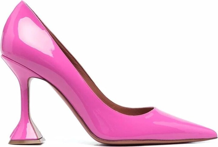 Amina Muaddi Ami Patent Leather Women's Pumps