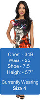 Thumbnail for your product : London Times Cap Sleeve Floral Print Ponte Sheath
