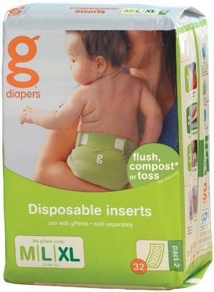 gDiapers Disposable Inserts - Medium/Large (32 count) by