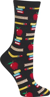 Hot Sox Originals Teacher's Pet Crew Trouser Sock (BLACK-MEDIUM)