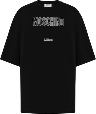 Moschino Security Tag cotton T-shirt - ShopStyle Moschino Security Tag cotton T-shirt - ShopStyle