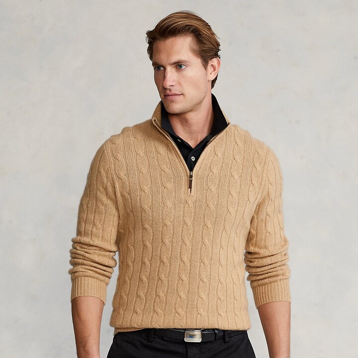 knit quarter zip
