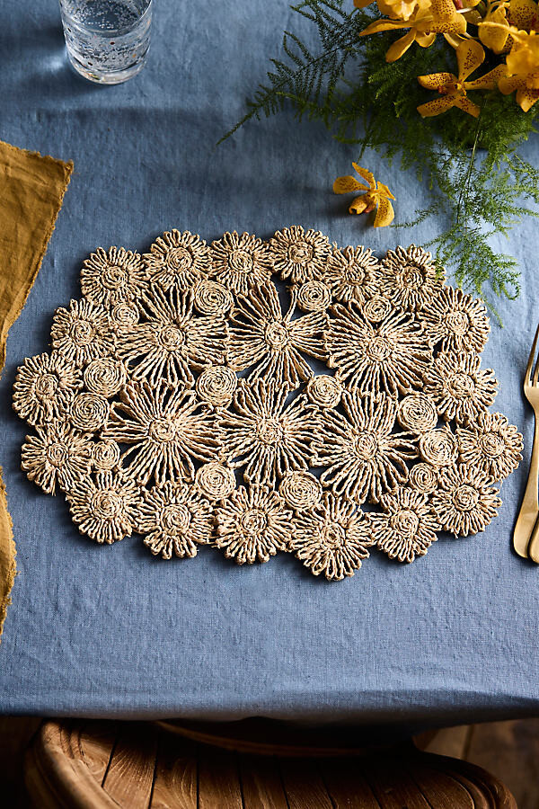 Floral Raffia Placemat at Terrain