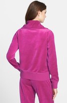 Thumbnail for your product : MICHAEL Michael Kors Front Zip Velour Jacket (Regular & Petite)