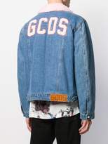 Thumbnail for your product : GCDS shearling collar denim jacket