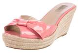 Thumbnail for your product : Valentino Patent Leather Espadrille Wedges Pink Patent Leather Espadrille Wedges