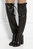 Thumbnail for your product : Lanvin Drawstring leather over-the-knee boots