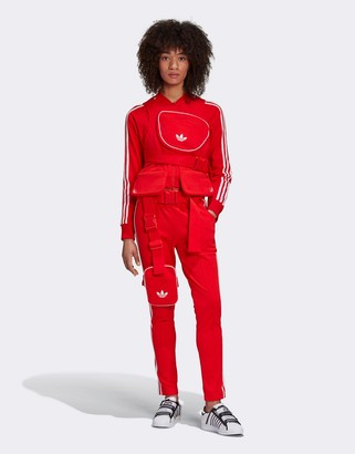 adidas Ji Won Choi x Olivia track top with removable front pocket in red