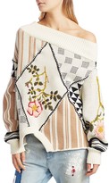 Thumbnail for your product : Monse Upside-Down Floral Intarsia Cotton Sweater
