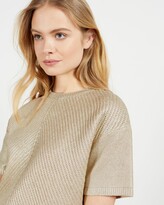 Thumbnail for your product : Ted Baker Relaxed Metallic Knitted Top