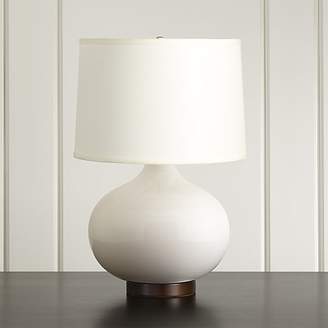 Crate & Barrel Merie Ivory Table Lamp with Bronze Base