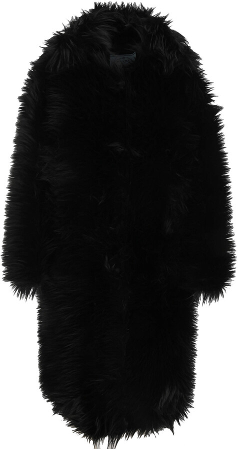Prada Faux Fur Coat - ShopStyle
