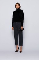Thumbnail for your product : HUGO BOSS Relaxed-fit cropped jeans in dark-blue stretch denim